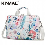 Kinmac Flowers 360° Protective Laptop Sleeve Bag Case with Handle and Detachable Shoulder