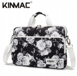 Kinmac Grey Rose 360° Protective Laptop Sleeve Bag Case with Handle and Detachable Shoulder