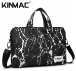 Kinmac Black Marble 360° Protective Laptop Hand Bag Case with Handle and Detachable Shoulder