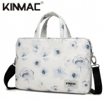 Kinmac Chinese Ink Flower 360° Protective Laptop Hand Bag Case with Handle and Detachable Shoulder