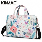 Kinmac Flowers 360° Protective Laptop Hand Bag Case with Handle and Detachable Shoulder