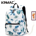 Kinmac Banana Leaf Waterproof  Laptop Backpack Travel School Business Bag