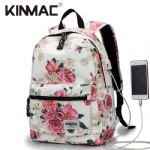 Kinmac Peony Waterproof  Laptop Backpack Travel School Business Bag