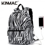 Kinmac  Zebra  Waterproof  Laptop Backpack Travel School Business Bag