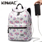 Kinmac Flower 03 Waterproof  Laptop Backpack Travel School Business Bag