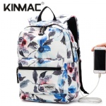 Kinmac Watercolor Waterproof  Laptop Backpack Travel School Business Bag