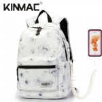 Kinmac Chinese Ink Flower Waterproof  Laptop Backpack Travel School Business Bag