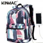 Kinmac Graffiti Waterproof  Laptop Backpack Travel School Business Bag