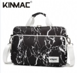 Kinmac Black Marble 360° Protective Laptop Sleeve Bag Case with Handle and Detachable Shoulder