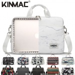 Kinmac White Marble 360° Protective Laptop Sleeve Bag Case with Handle and Detachable Shoulder